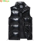 Модная мужская куртка, жилет без рукавов, весенние теплые мужские пальто, белый, зеленый, черный мужской жилет, мужской утепленный жилет 5xl