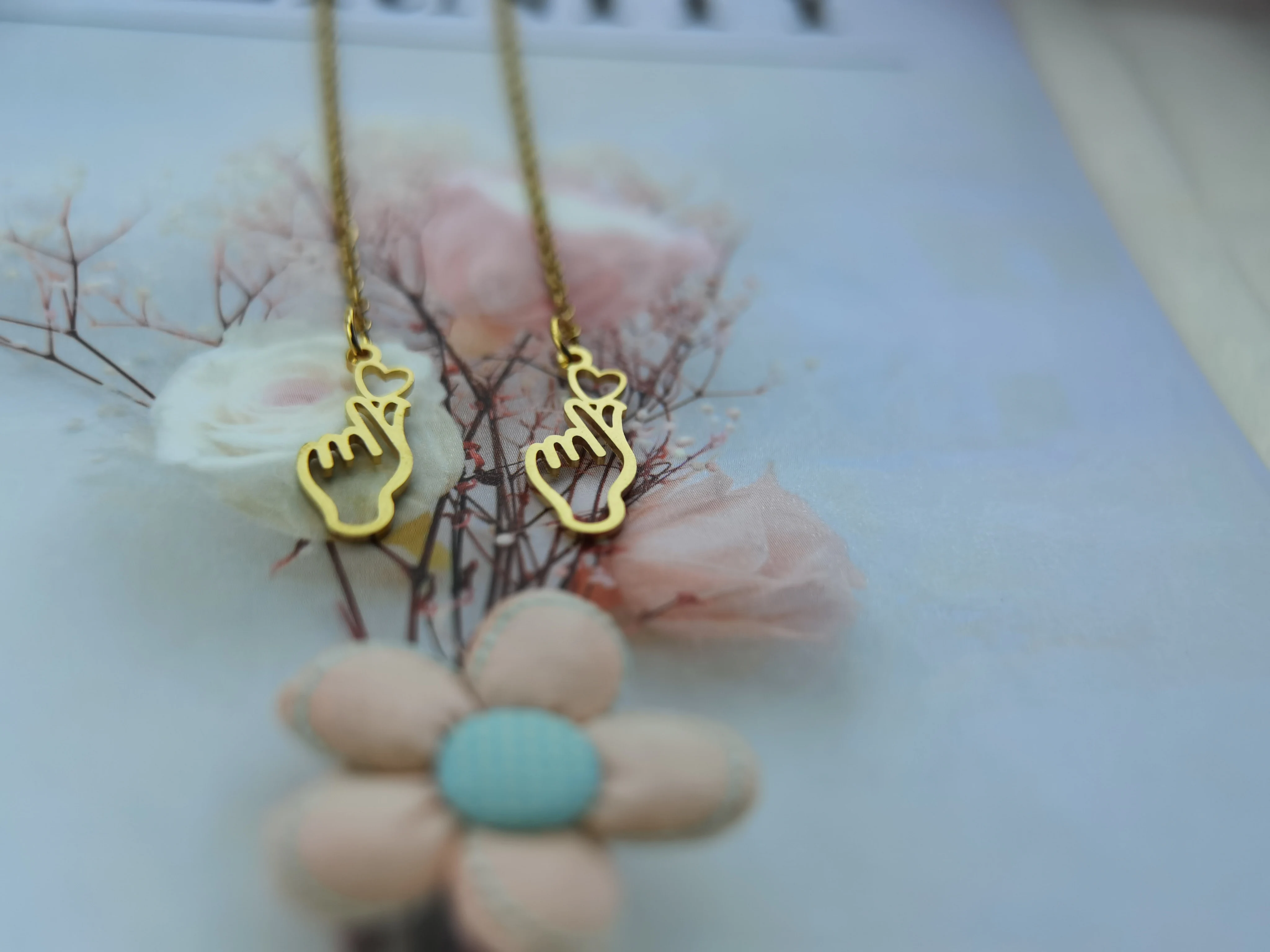 

Gold silver antique allergy proof long thread heart to heart shape pin pendant women's earrings party jewelry gifts wholesale
