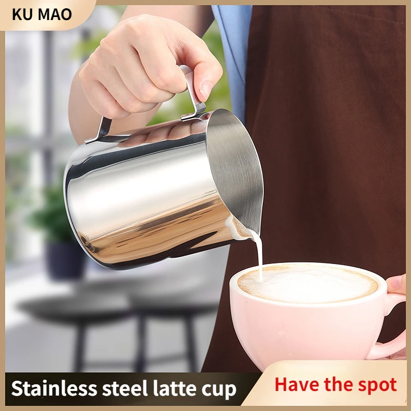 

Creative Large Capacity Stainless Steel Measuring Cup with Scale Office Espresso Coffee Cup Latte Milk Jug Kitchen Baking Tools