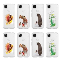 funny illustration case for google pixel 3 3xl 4 xl 2 6 pro 3a xl 4 4a 5g 5 5a 5g clear soft tpu back shell covers fundas