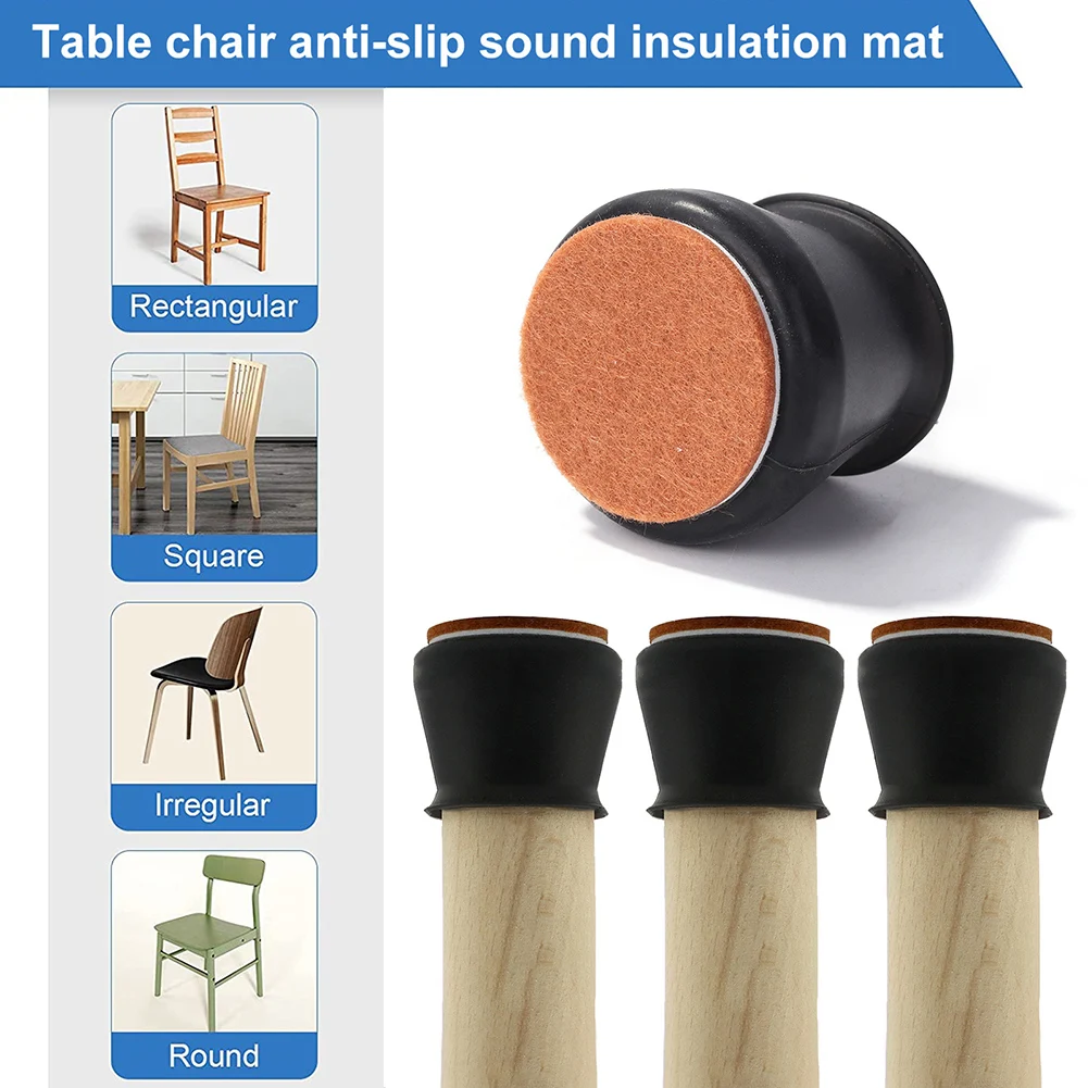 

1pcs Silicone Chair Leg Protectors Elastic Leg Cover Pad for Protecting Floors Durable Table End Cap for Furniture Home Office
