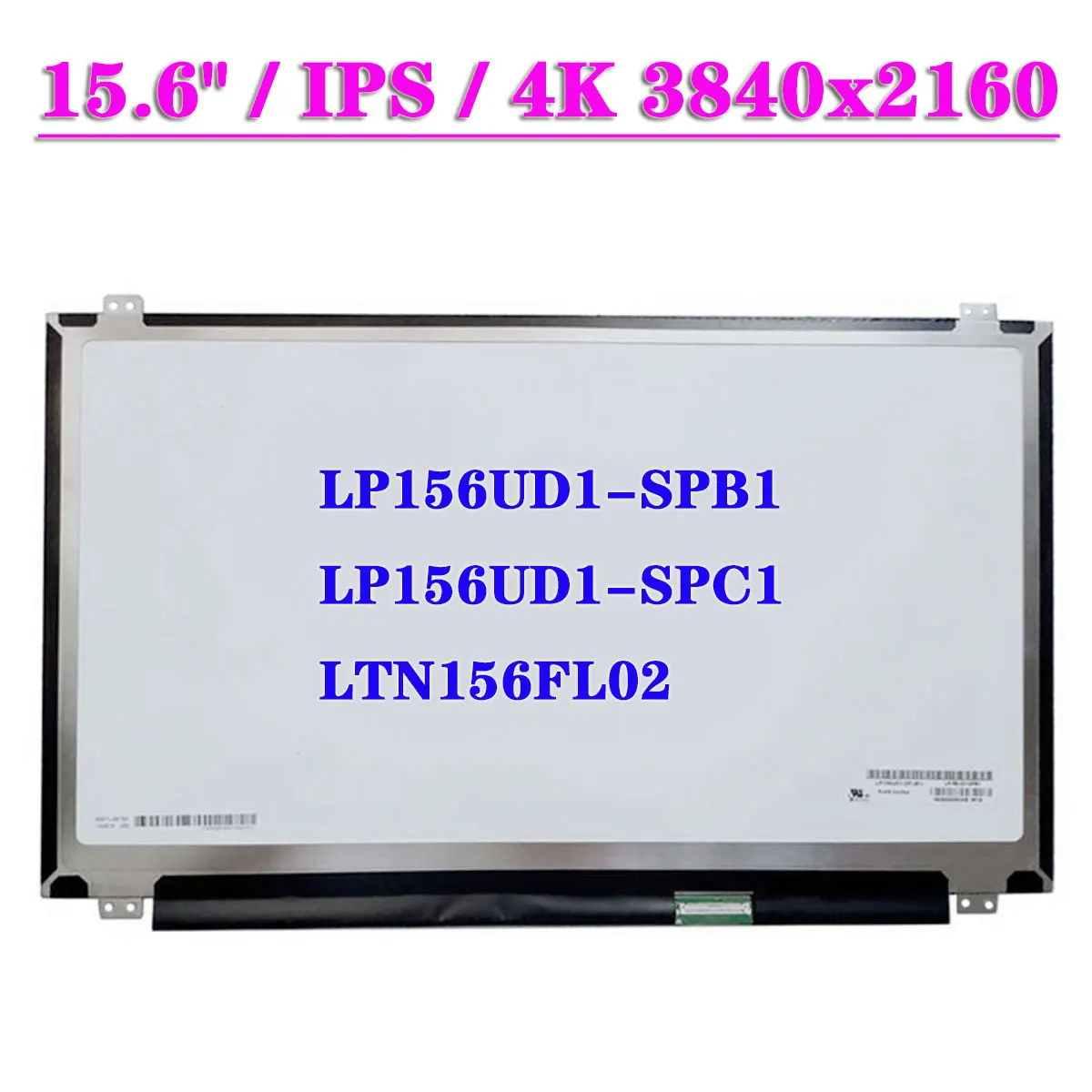 Панель ЖК-дисплея 4k соответствует стандартам телефона LTN156FL02 для ASUS ZX50VW N580V EDP 40Pin