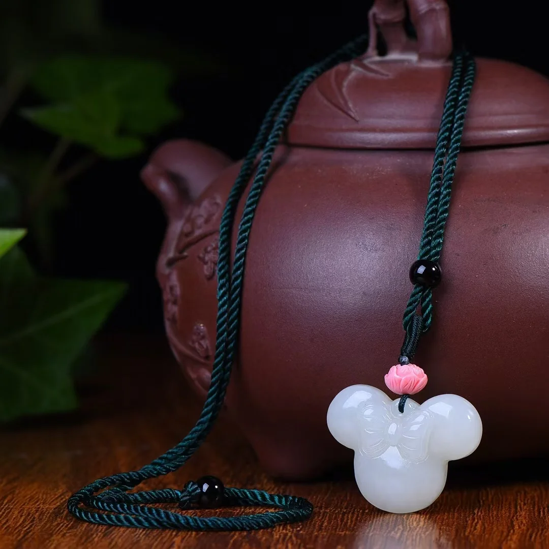 Изысканный кукурузный голова мыши подвеска ювелирные изделия 3241 #