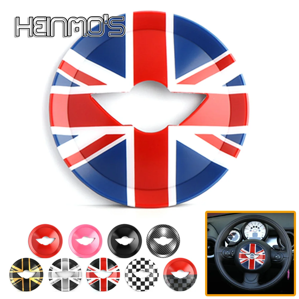 

For MINI COOPER R55 R56 R57 R58 R59 R60 R61 Clubman Countryman Car Steering Wheel Center Housing Sticker Decal Cover Accessories