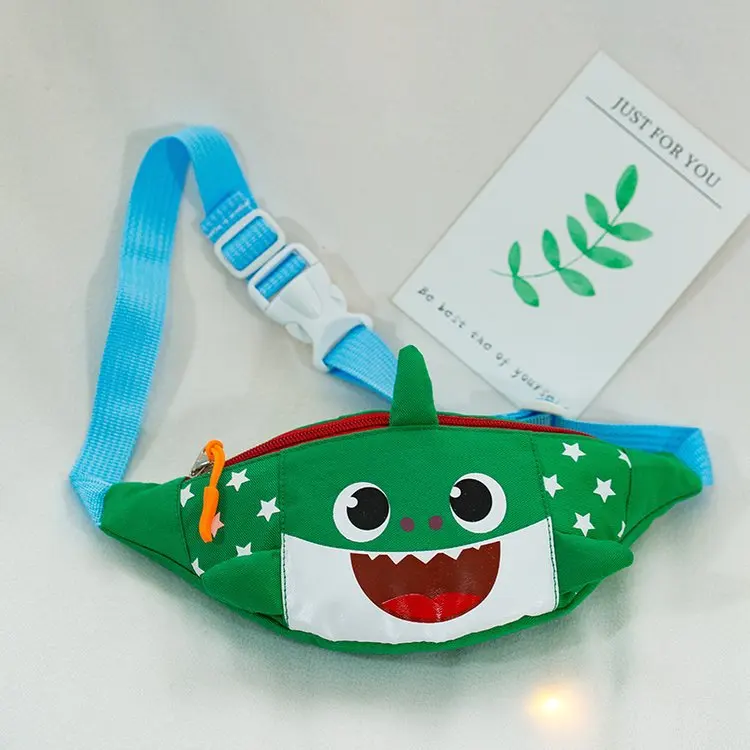 Милые детские поясные сумки нагрудная Сумочка с мультяшными животными акулами