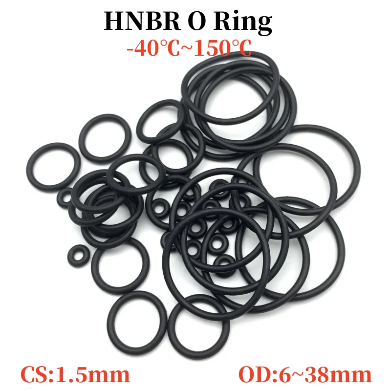 Уплотнительное кольцо HNBR CS 1 5 мм внешний диаметр 6 ~ 38 автомобильная Нитриловая