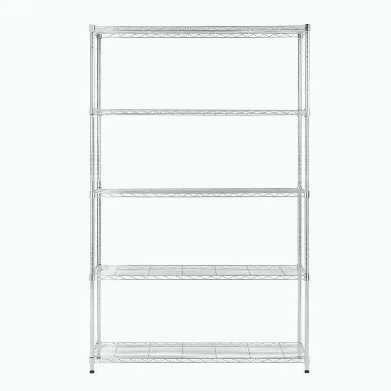 

5 tier chrome shelving 15.7x45.3x71.4in