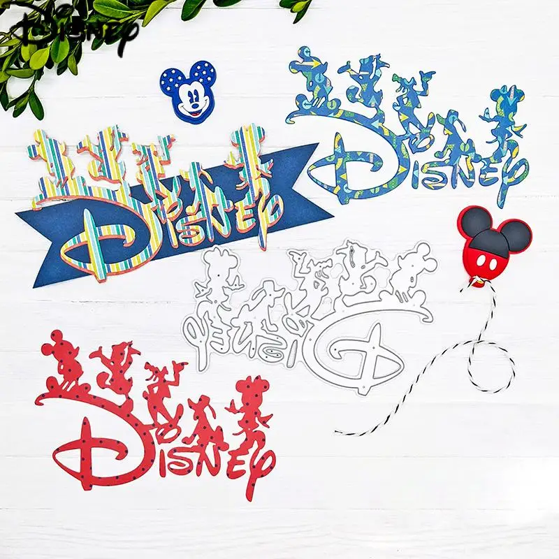 

Металлические Вырубные штампы «диснеевские слова», «Микки Маус», «Дональд Дак», вырубные штампы для рукоделия, скрапбукинга, вырезанные бумажные открытки, рукоделие