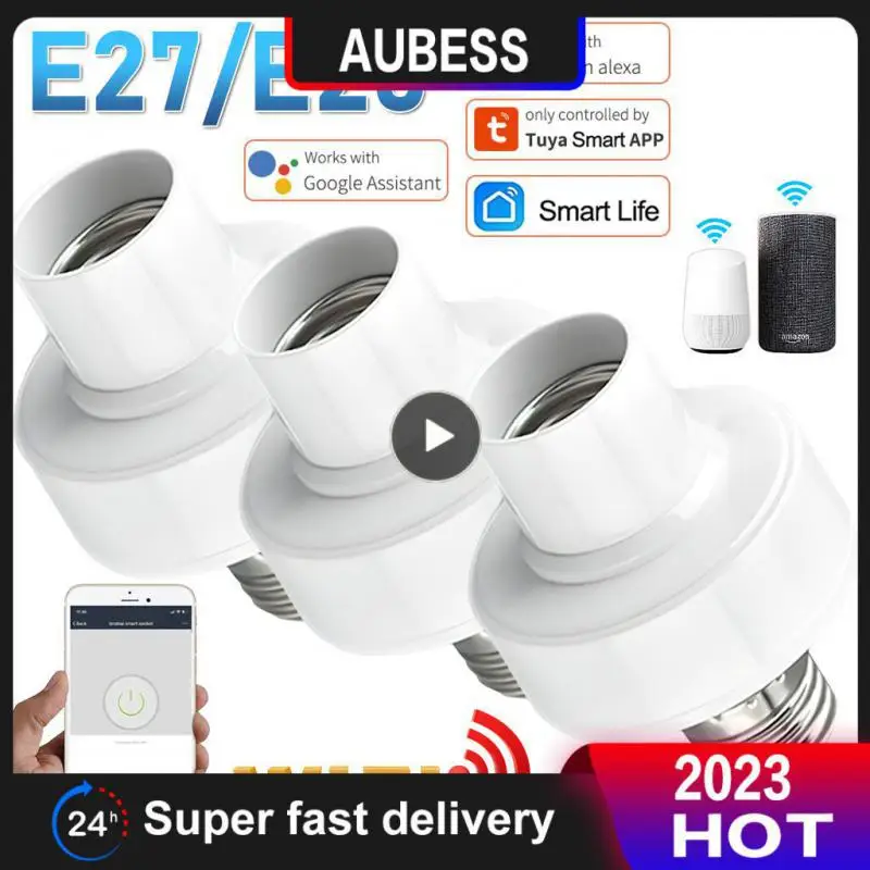 

Smart Life Wifi E27 Smart Light Bulb Adapter Remote Contro Lamp Holder Wireless Bulb Base Work With Alexa Google Home Alice Tuya
