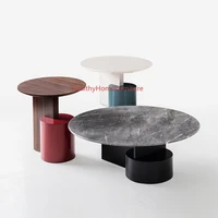 italian minimalist marble round coffee table sets of modern fashion design living room corners center table living room tables