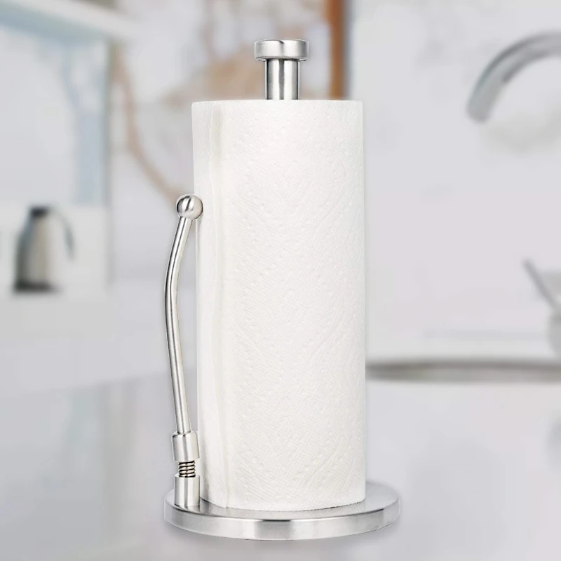

Paper Towel Vertical Holder Dining Table Stand Household Bar Countertop Tissue Organizer Home Decoration Supplies