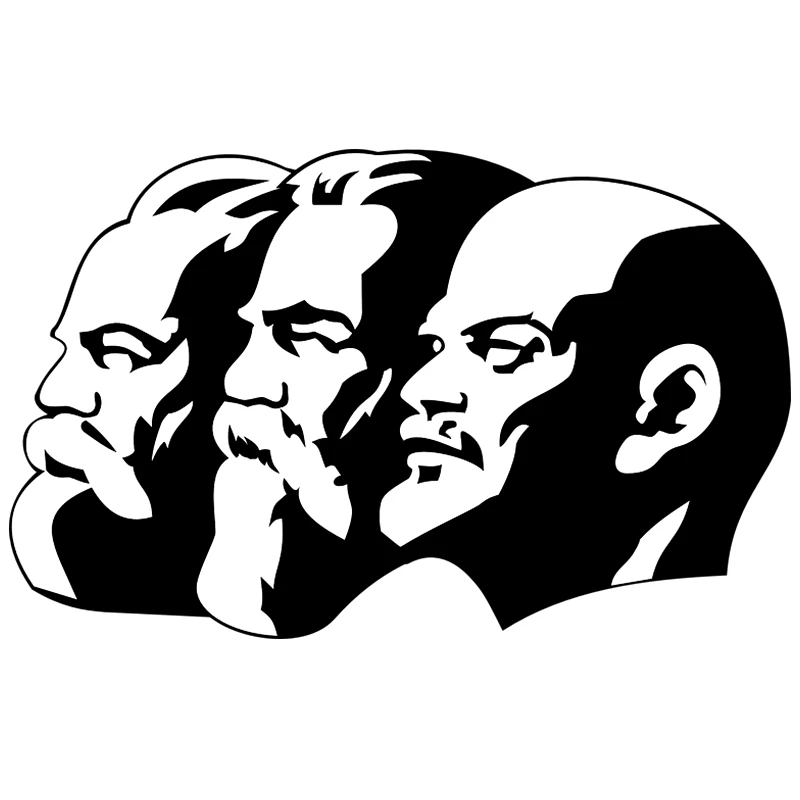 

Car Stickers Decor Motorcycle Decals Marx-Engels-Lenin Funny Decorative Accessories Creative Sunscreen Waterproof PVC.