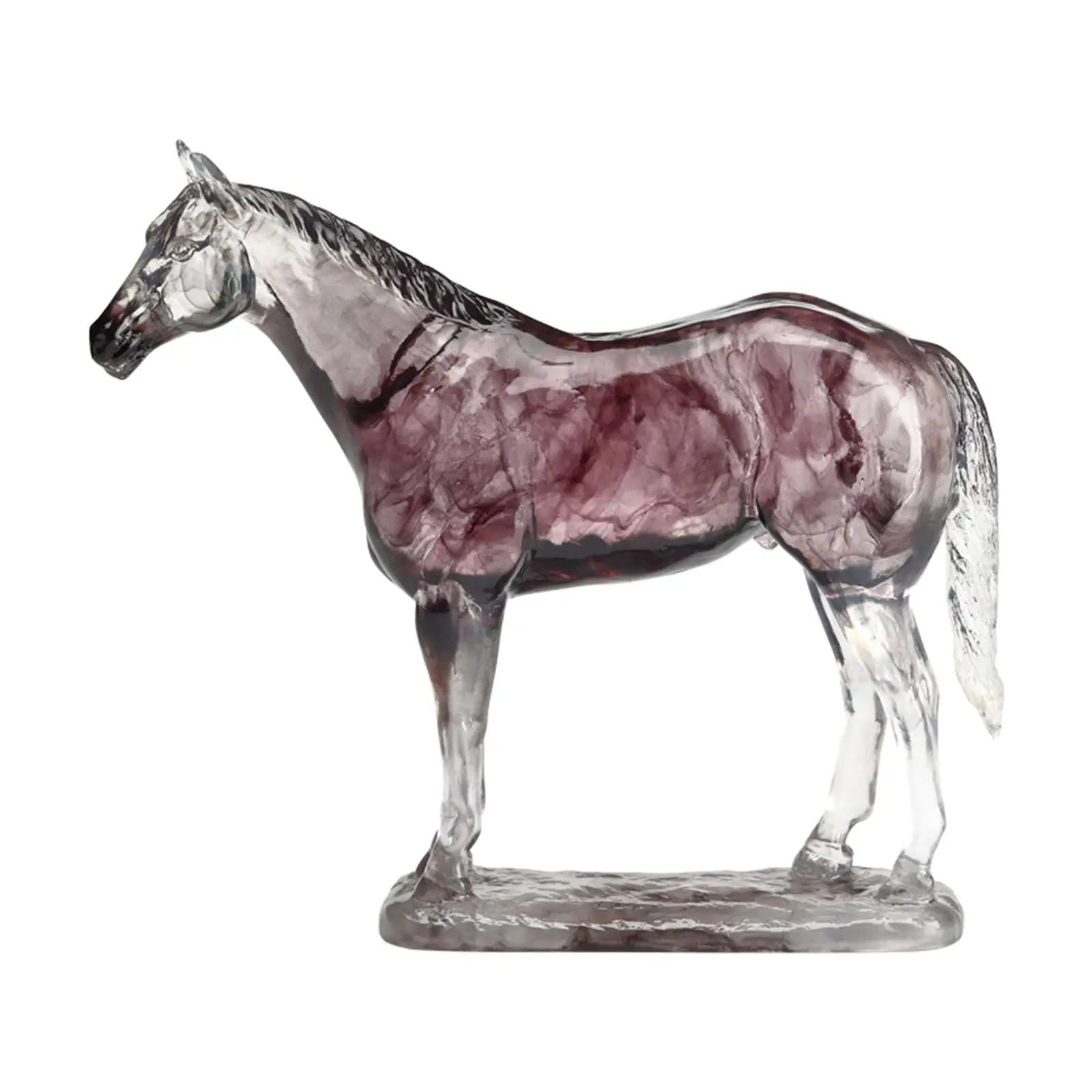 

Horse Figurine Resin Horse Statue Horse Sculpture Modern Decorative Sculpture Artwork for Home Bar Bookcase Table Decoration