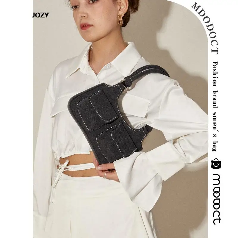 

Новая летняя Модная Джинсовая Сумка Y2K на плечо для женщин, роскошные дизайнерские маленькие сумочки 2023, винтажные модные повседневные женс...