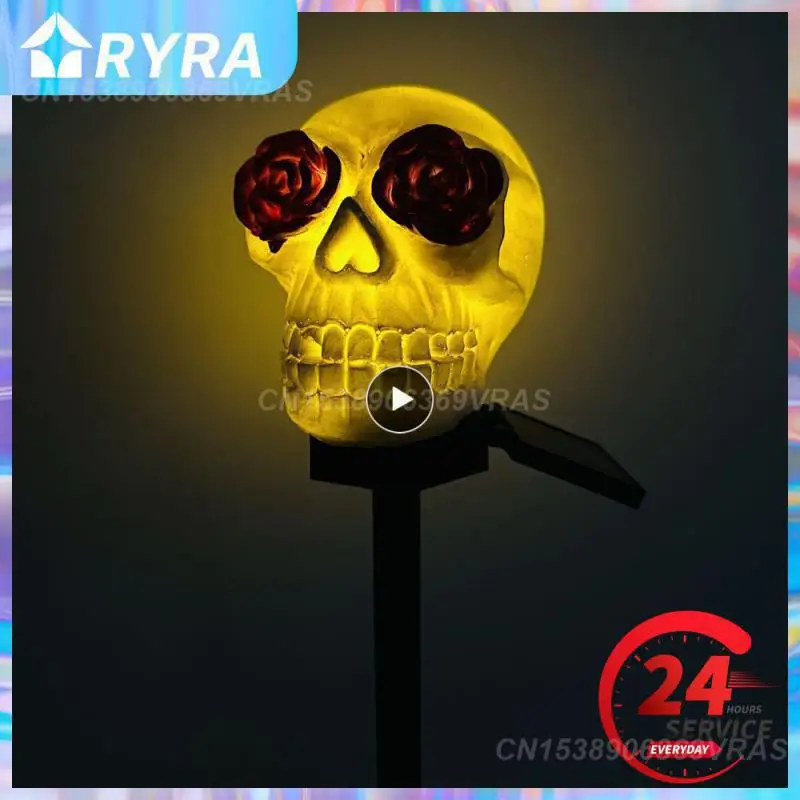 

1~7PCS Outdoor Lamp Eye-catching Easy To Install Skull Lamp Decorative Lamp Outdoor Lighting Resin Lamp Durable Materials