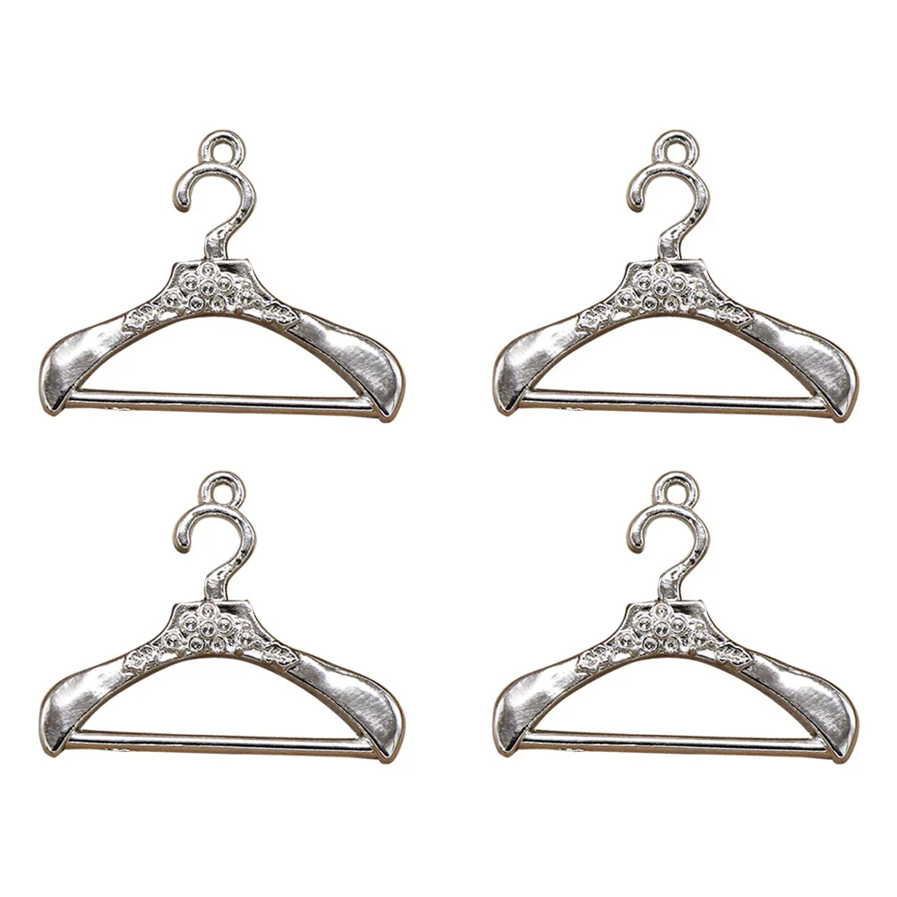 

20 Pcs Clothes Hanger Charm Pendant Manual Jewelry Making Pendants DIY Charms Alloy