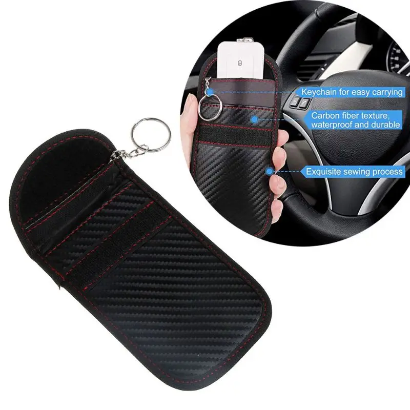 

Car for KEY Signal Blocking Faraday Bag for KEY Fob Security Box RFID Signal Blocking Pouch Anti-Hacking for CASE Dropshipping