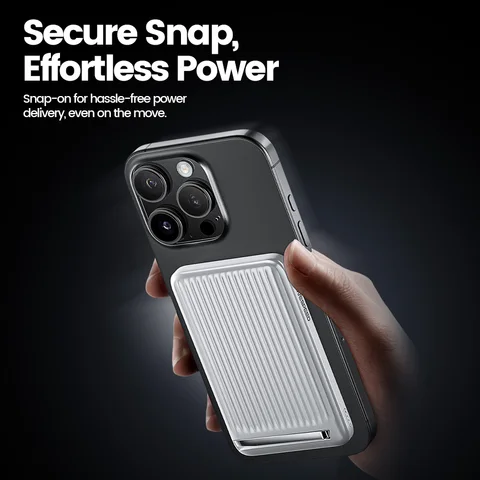 MOVESPEED P03 Qi2 Магнитный внешний аккумулятор 10000 мАч 15 Вт Беспроводное портативное зарядное устройство с подставкой Powerbank для Magsafe для iPhone 16 15