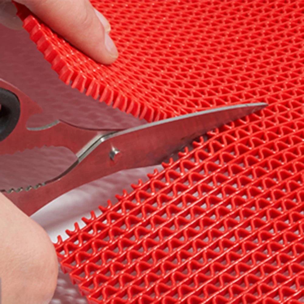 Поливинилхлоридный напольный коврик для ванной противоскользящий сетчатый слив