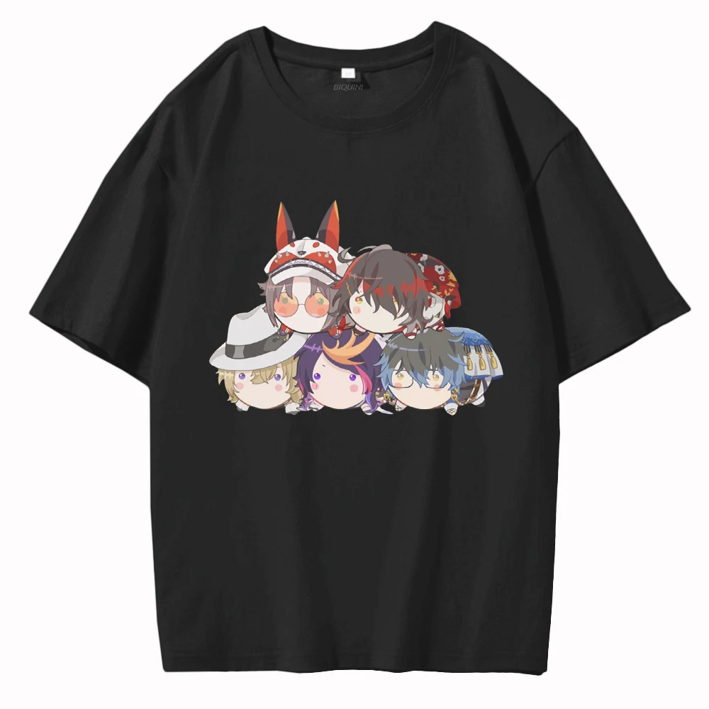 

Luxiem Vox Akuma T Shirt Nijisanji Cute Printed Fans Cartoon Women Tops 100%Cotton Summer High Quality Short Sleeve Graphic Tees