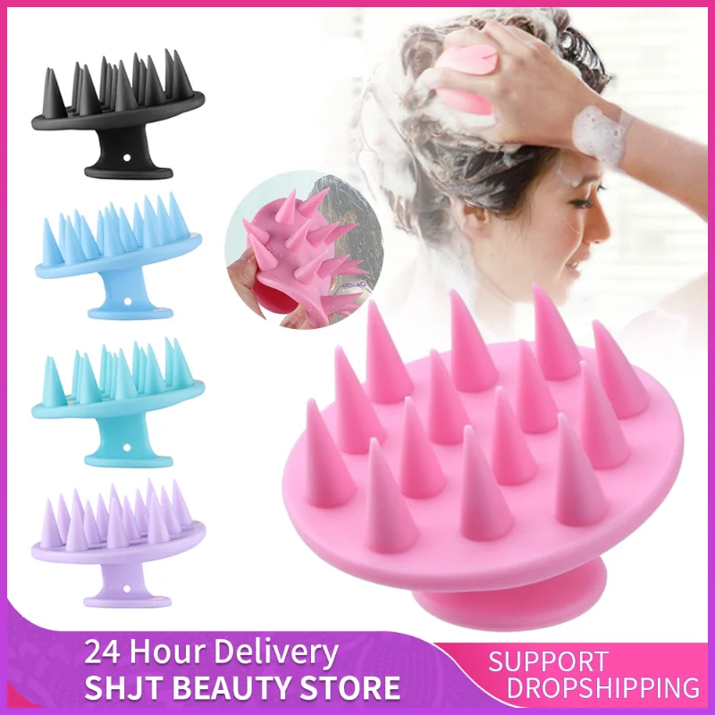 

Soft Silicone Shampoo Comb Scalp Hair Massager Comb Bath Massage Brush Washing Scalp Clean Massager Hair Shower Brush Hair Care