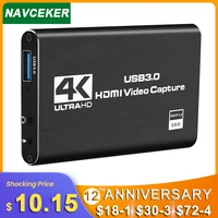video card capture hdmi video capture card device pc ps4 game live streaming 4k 1080p hd vhs board usb 3 0 grabber recorder box