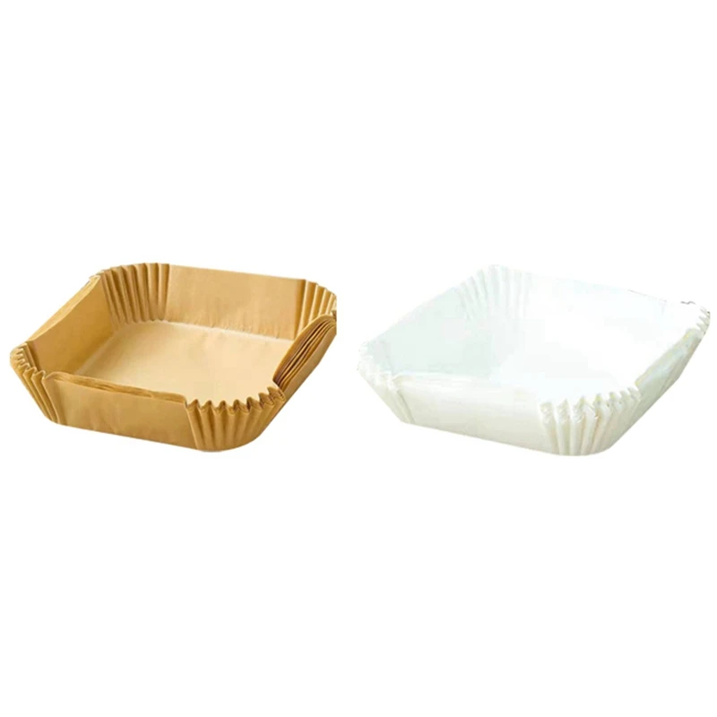 

HAEGER Air Fryer Parchment Paper Liners Non-Stick Disposable Air Fryer Liners Basket Unperforated Square Parchment Paper