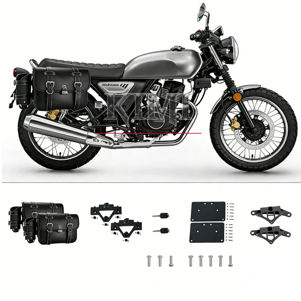 Фото Для HONDA CGX150 CGX 150 мотоцикла, быстросъемная боковая сумка, боковая сумка, подставка, спинка, задняя полка, модификация, аксессуары №2