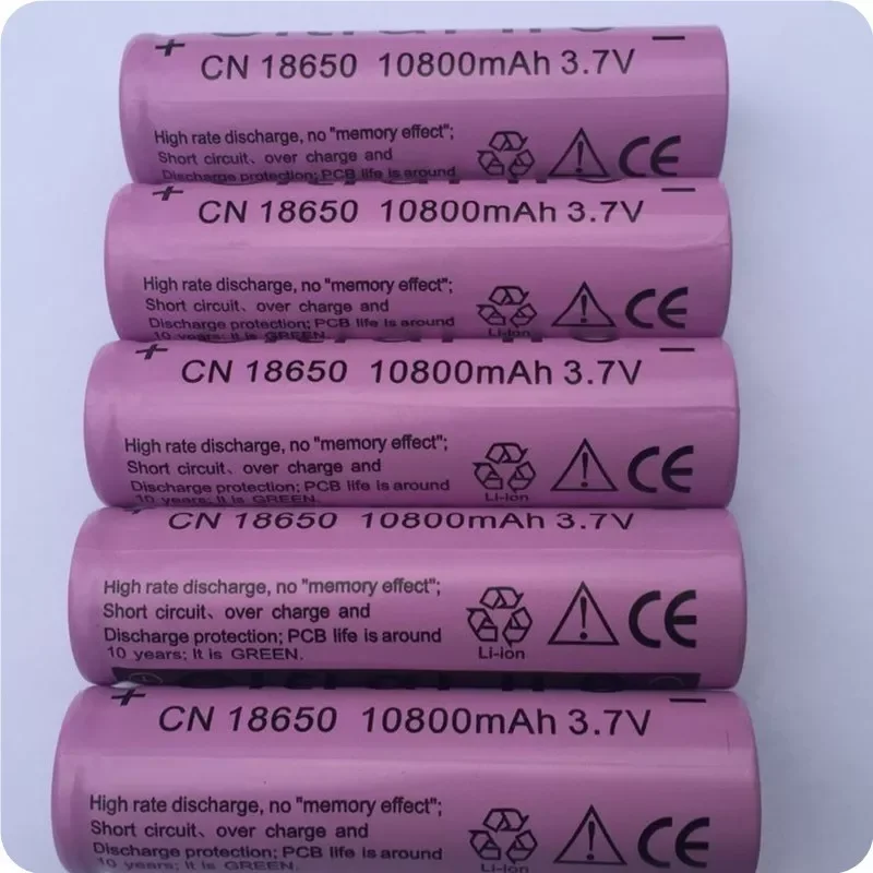 

2023New 2-20pcs/set 18650 battery 3.7V 10800mAh rechargeable liion battery for Led flashlight batery litio battery cell GTL Evre