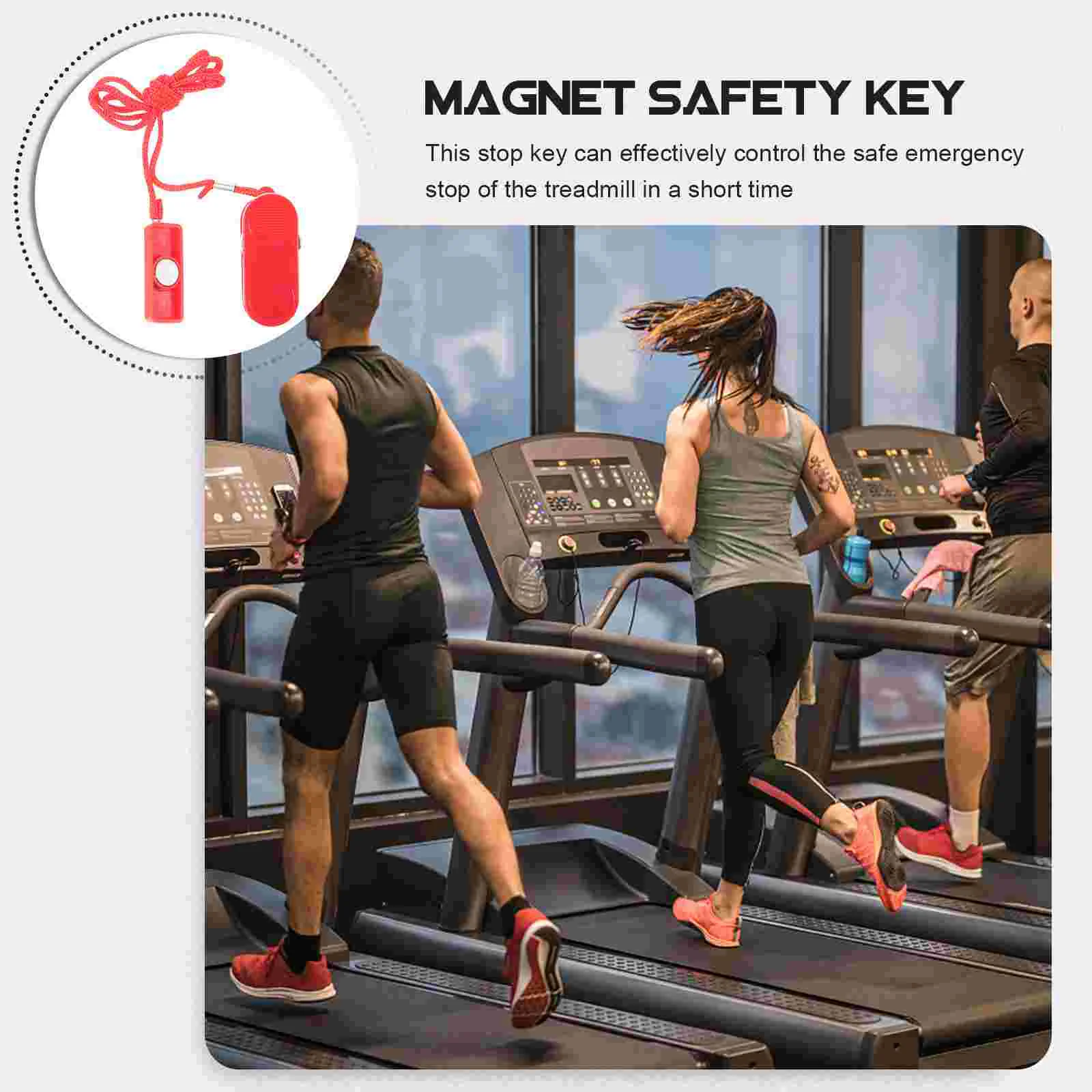 Зажим для шнура оборудование блокировки машина бега магнит ключ фитнеса замена