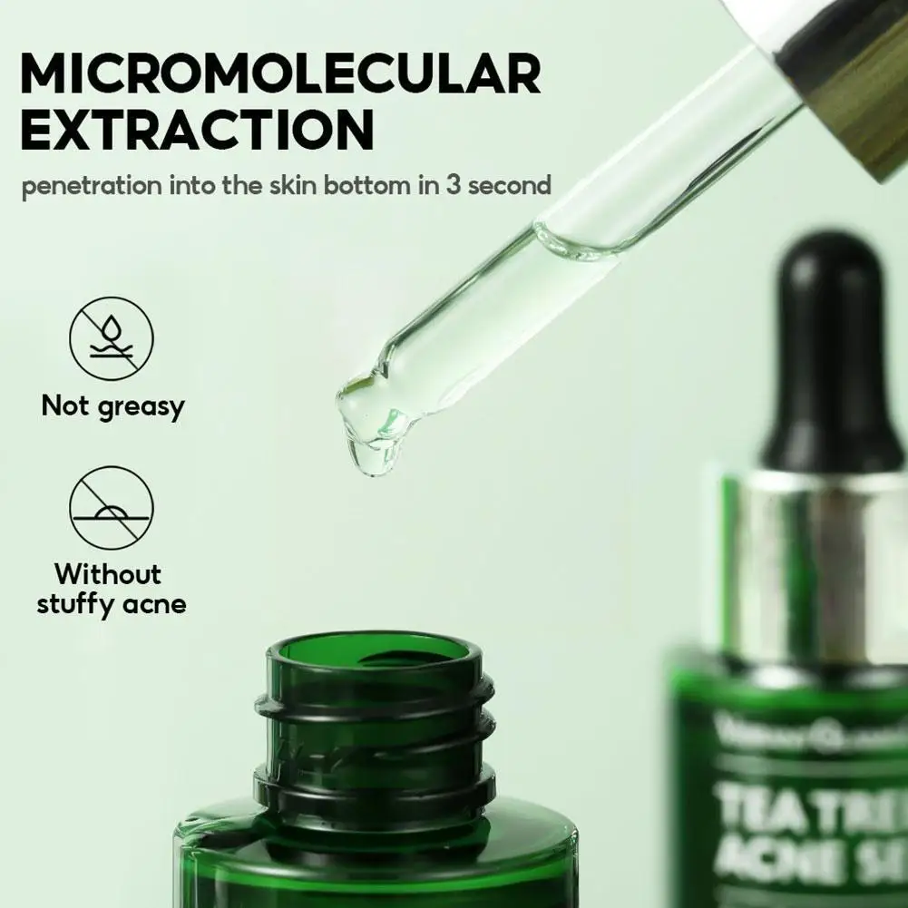 

New Tea Tree Acne Treatment Essence 30ml Tea Tree Clear Skin Serum Acne Treatment Serum For Clearing Severe Acne D9l7