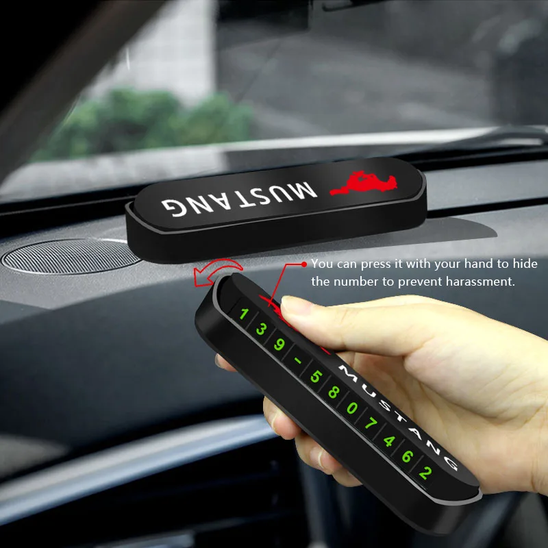 

New 1Pcs Car Phone Number Card Temporary Parking Card Car Goods For BYD Accessories S6 2014 Repuestos F0 F3 G3 F3r Car Styling