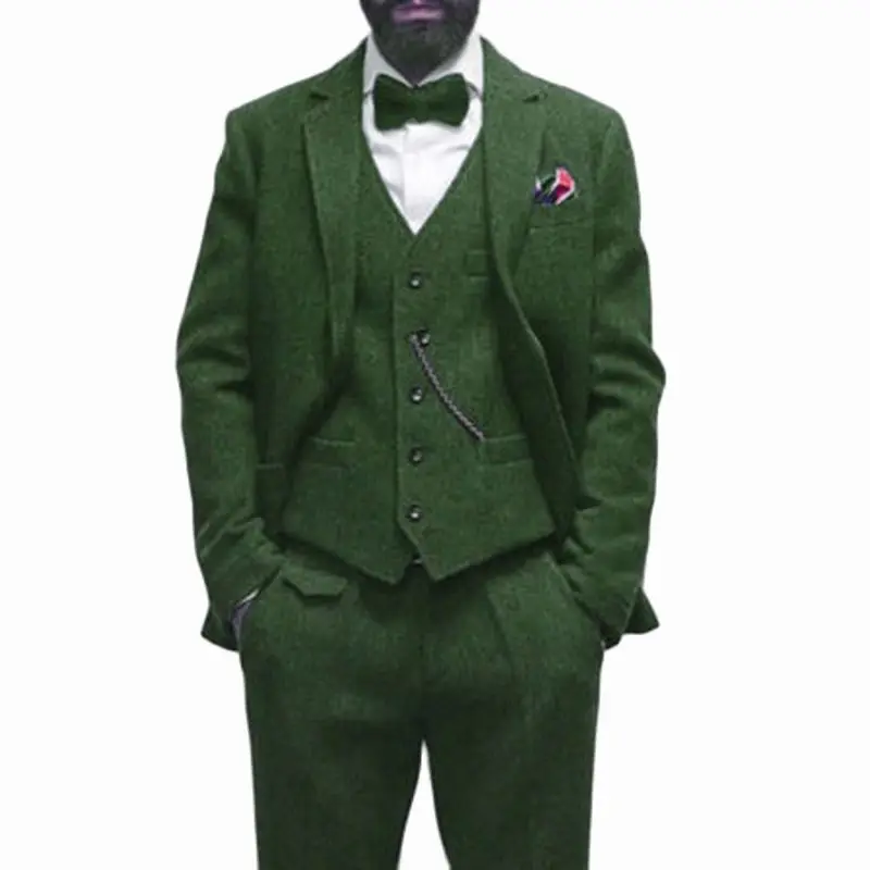 Рисунок 3 - Мужской твидовый свадебный костюм из 2023 шерсти