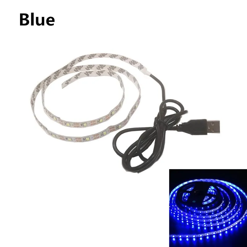 Светодиодная Водонепроницаемая настенная лампа с USB-портом, 5 В, IP65, 50 см, 1 м, 2 м, 3 м, 4 м, 5 м