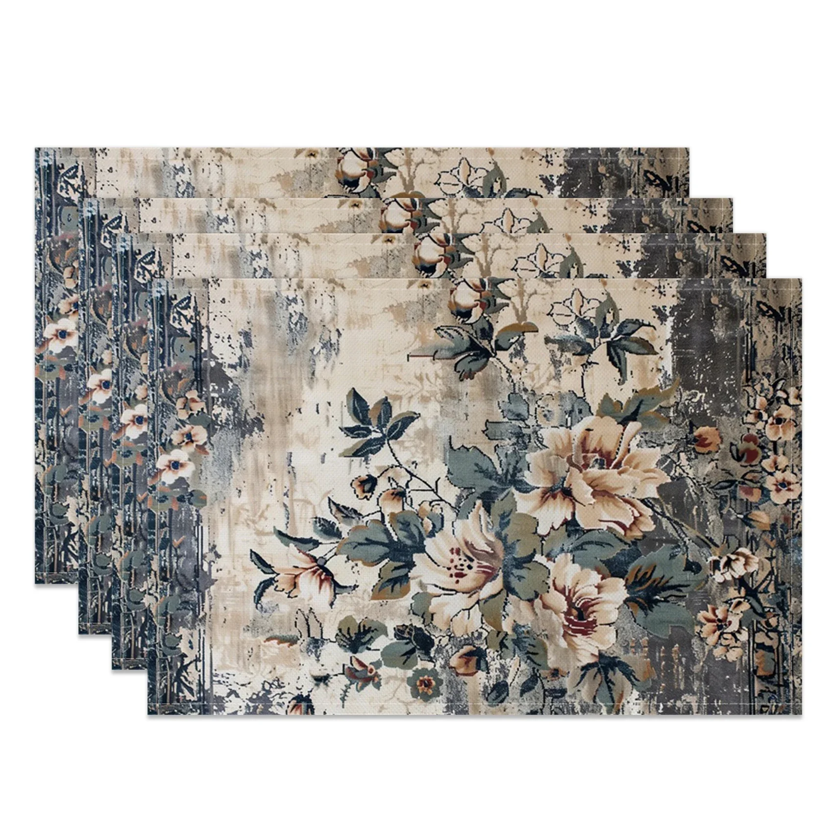 

Винтажные коврики для стола с розами