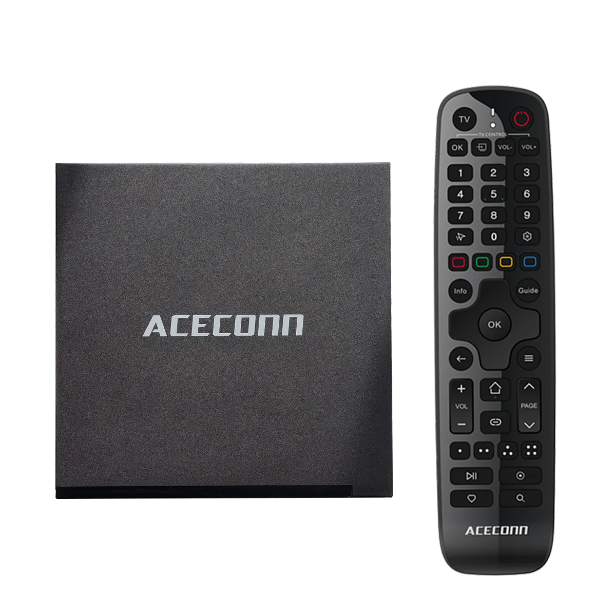 Фото ACECONN Streaming Linux IPTV Boxes 4k 60hz HDR10+ Smart STB Player TVONAIR Dual WiFi BT OTA Remote Control Pi2 π2 TV Box №1