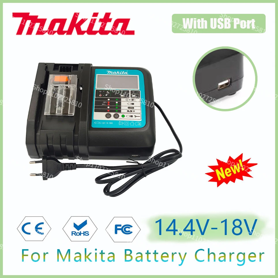 

Зарядное устройство Makita 18VRC, 3 А, 6 А, 14,4 В, 18 в, 6 А/ч, Bl1830, Bl1430, BL1860, BL1890