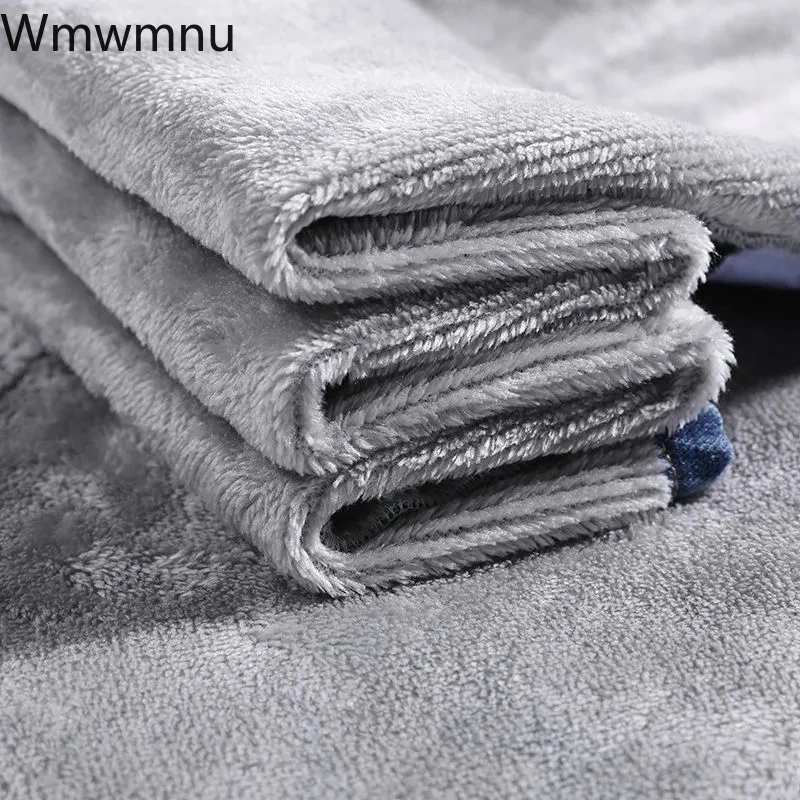 

Plus Velvet Thick Casual Straight Jeans Women Streetwear Elastic High Waist Winter Warm Vaqueros Classic Ankle Length Denim Pant