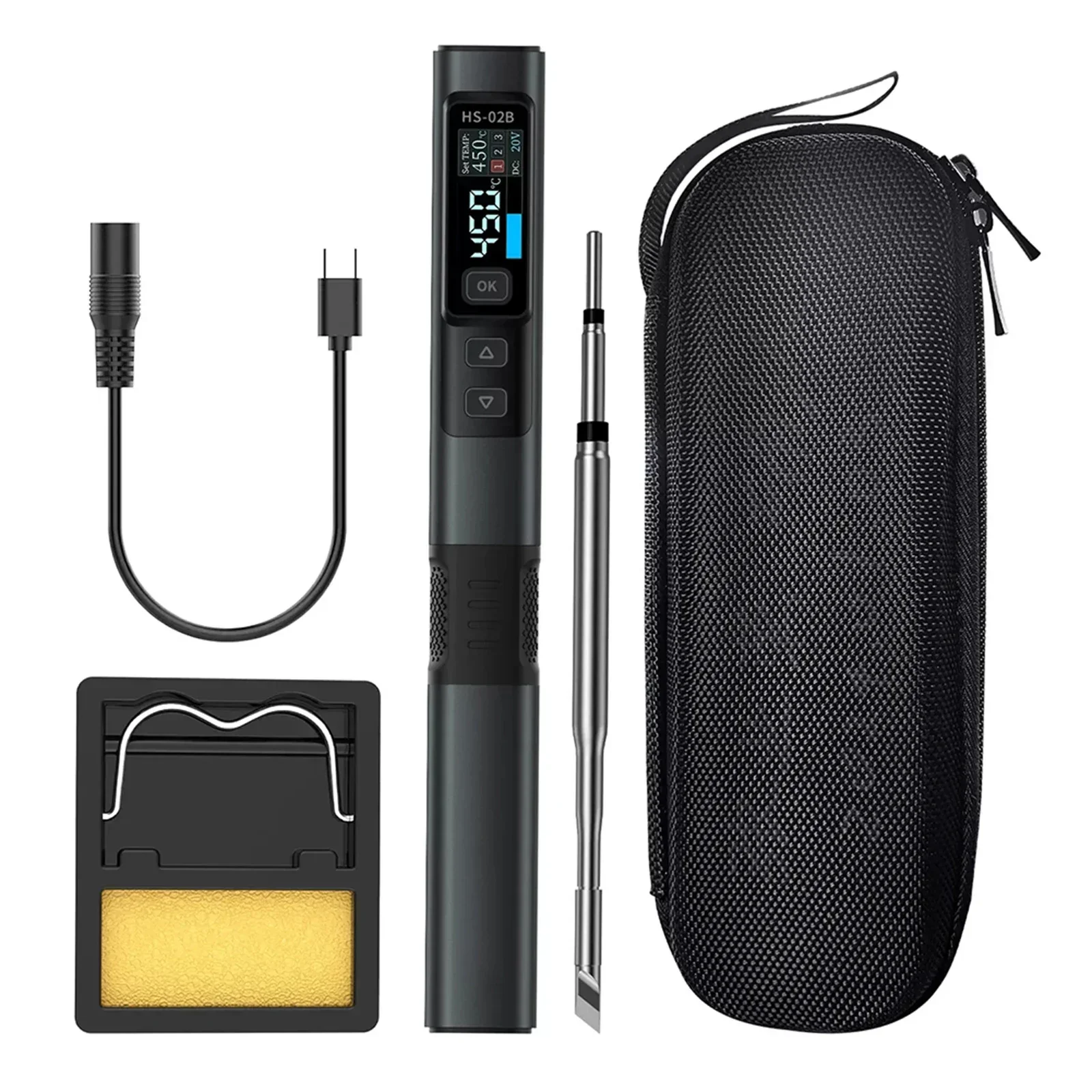 Для FNIRSI HS02B комплект интеллектуального паяльника с внутренним нагревом корпусом