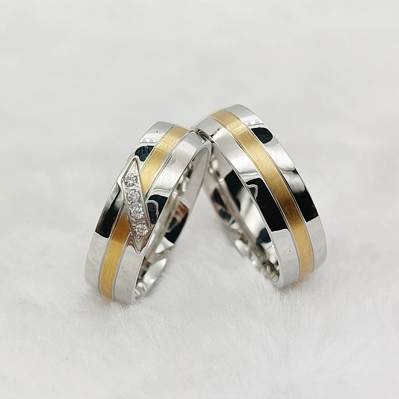 2025 Jewellery Women Love Alliances Silvery Wedding Engagement Bridal Rings Pure Handmade Couples Ring