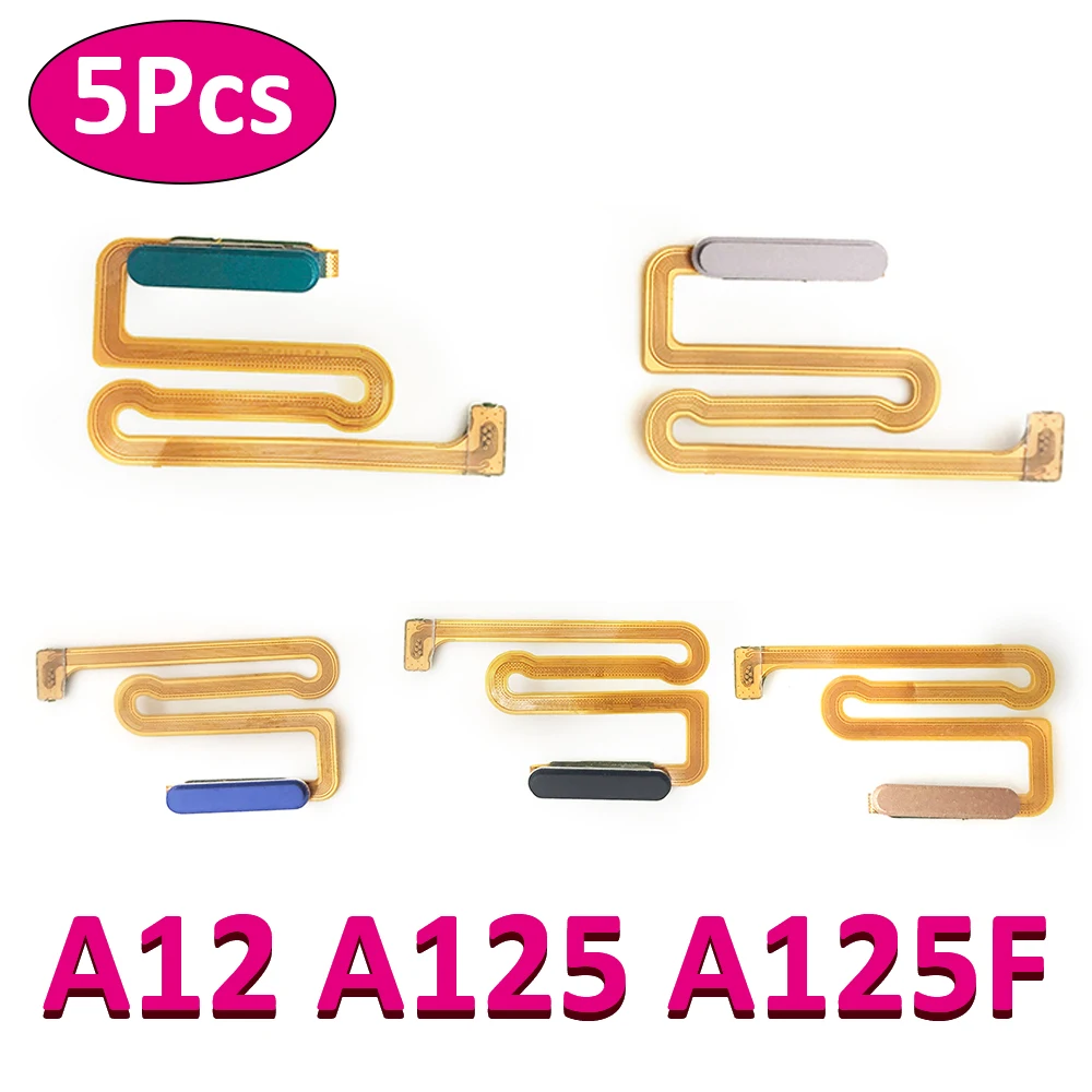 

5 шт., гибкий кабель для сканера отпечатков пальцев для Samsung Galaxy A12
