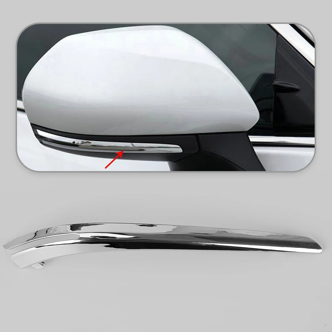 Защитная крышка для зеркала заднего вида с правой стороной полосатая отделка Toyota