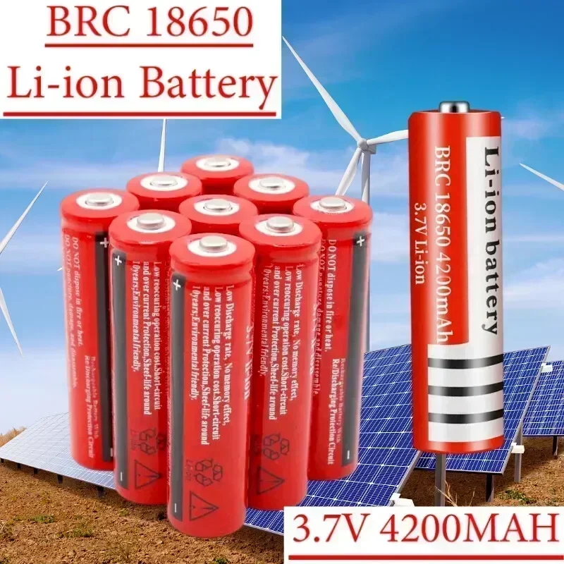 НОВЫЙ 18650Battery BRC 18650 3 7 В 4200 мАч литий-ионная аккумуляторная батарея подходит для