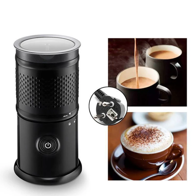 Detachable Milk Frother Electric Steamer Dishwasher for Making Latte Cappuccino Macchiato Portable Milk Foam Machine