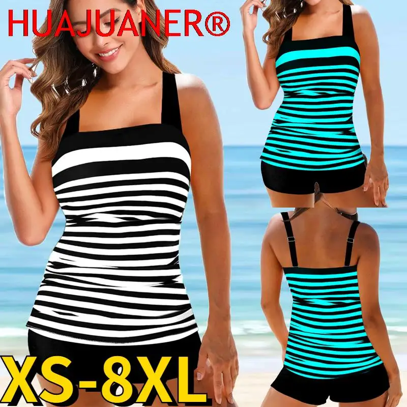 

2023 Sexy Swimwear Women's High Waist Women's Two Piece Swimwear Tankini Swimwear Beachwear Summer New Fashion Print Swimwear