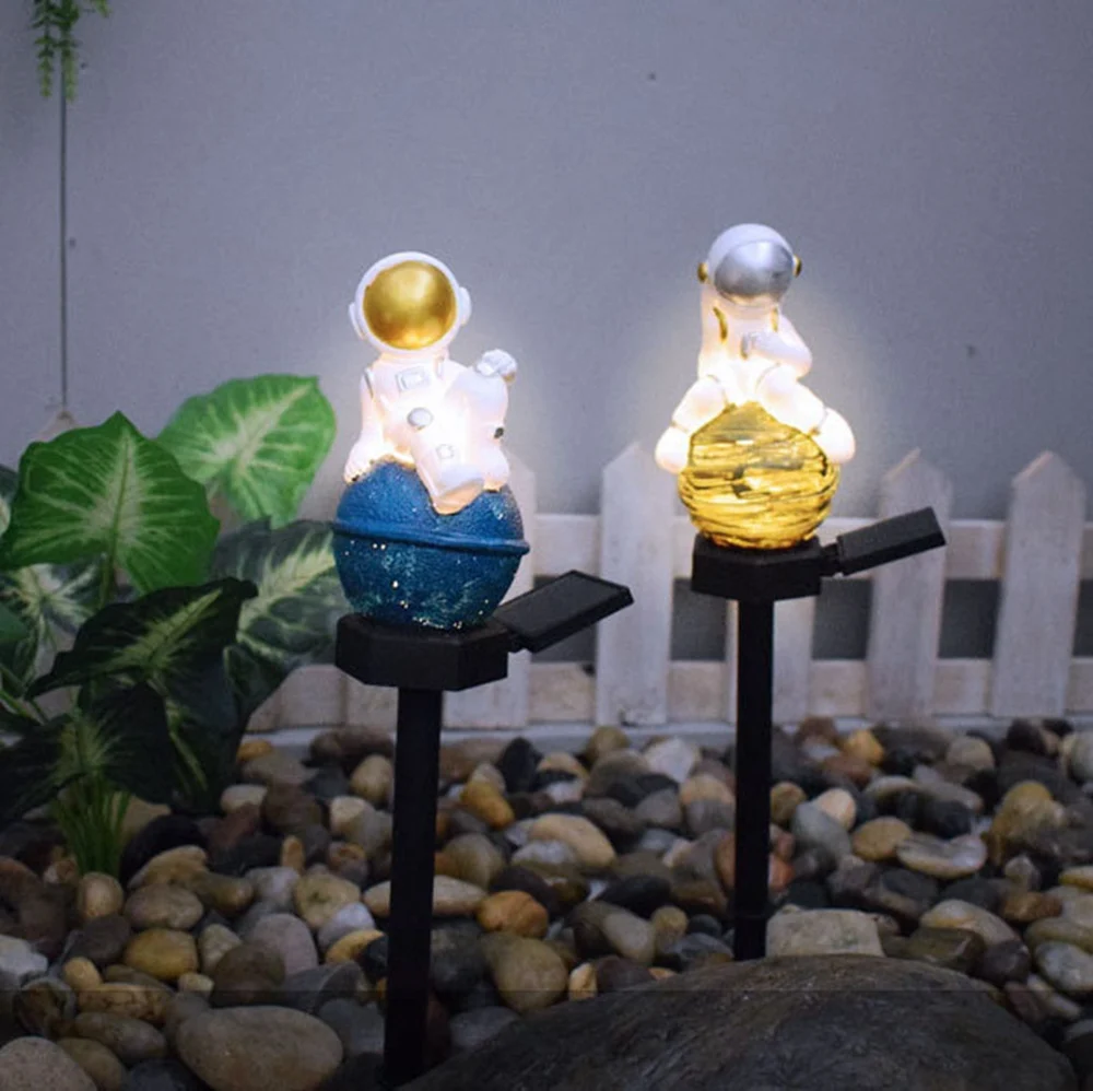 Современный двор уличный солнечный светильник водонепроницаемый из смолы