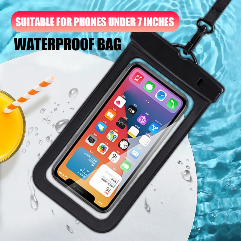 

Waterproof Case Underwater Cover For iPhone 11 12 13 Pro Max Huawei Samsung A53 s22 Ultra Xiaomi Floating Airbag Phone Swim Bag
