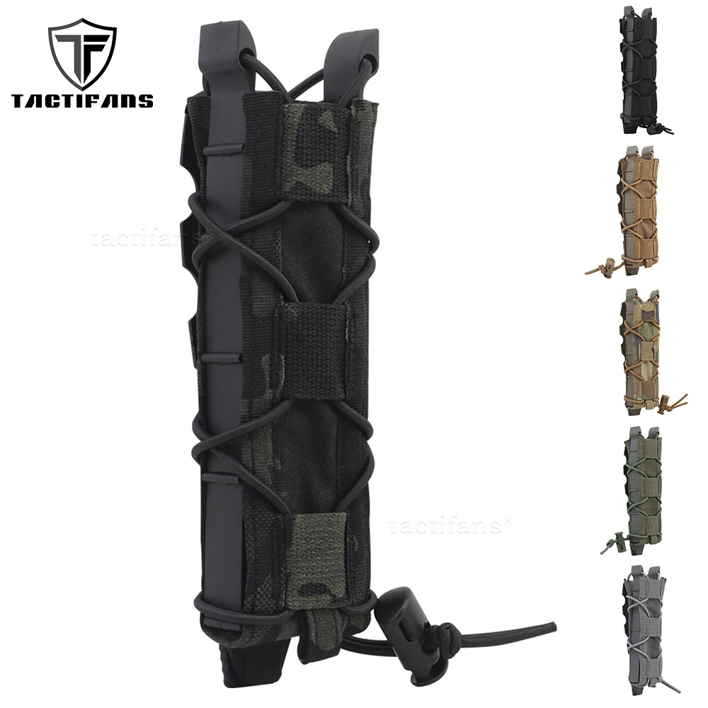 Extended Pistol 9mm Magazine Pouch Submachine Gun Mag Bag MOLLE Malice Clip Attach To Tactical Belt Hunting Vest For MP5 MP7 UMP