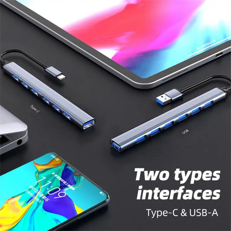 

2023 New USB 3.0 Extender Multi Interface Splitter Hub Multifunctional One Drag Seven Dock Extreme Speed Computer Hub