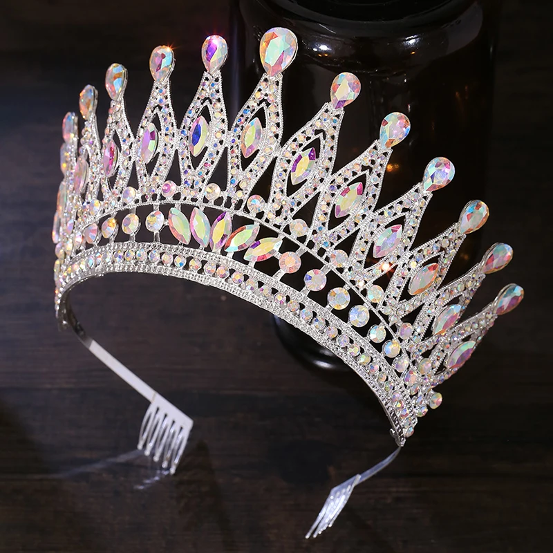 Принцесса в стиле барокко королева гребни корона свадебный головной убор для